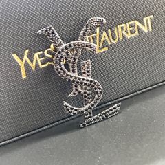  Cài Áo Nam, Nữ - YSL Bản To Pha Lê Đen Sang Trọng (AN) 