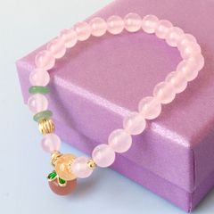  Vòng Đá Phong Thuỷ Cao Cấp - Trái Đào Đá Mã Não, Đá Thạch Anh Tím Hoa Oải Hương & Đá Thạch Anh vàng Tự Nhiên 