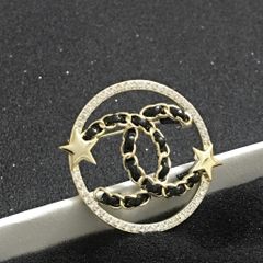  Cài Áo Nam, Nữ - Chanel Màu Vàng Pha Lê Trắng (AU) 