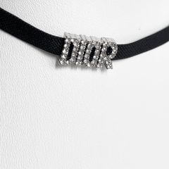  Dây Chuyền Choker - Dior Pha Lê Trắng (AK) 