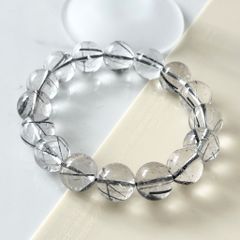  Vòng Đá Phong Thuỷ Nam Cao Cấp - Đá Thạch Anh Tóc Đen Tự Nhiên 13 Ly 