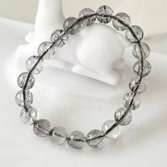  Vòng Đá Phong Thuỷ Cao Cấp - Đá Thạch Anh Tóc Đen Tự Nhiên 9 Ly (AA) 