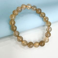  Vòng Đá Phong Thuỷ Cao Cấp - Đá Thạch Anh Tóc Vàng Tự Nhiên 9 Ly (AA) 