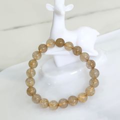  Vòng Đá Phong Thuỷ Cao Cấp - Đá Thạch Anh Tóc Vàng Tự Nhiên 9 Ly (AA) 