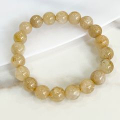  Vòng Đá Phong Thuỷ Cao Cấp - Đá Thạch Anh Tóc Vàng Tự Nhiên 10,5 Ly (AB) 