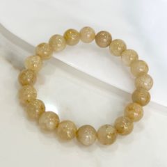  Vòng Đá Phong Thuỷ Cao Cấp - Đá Thạch Anh Tóc Vàng Tự Nhiên 10,5 Ly (AB) 