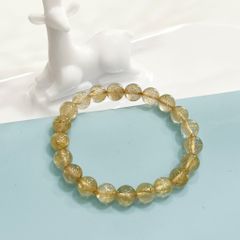  Vòng Đá Phong Thuỷ Cao Cấp - Đá Thạch Anh Tóc Vàng Tự Nhiên 9 Ly (AA) 