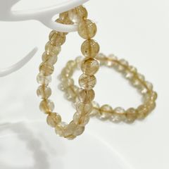  Vòng Đá Phong Thuỷ Cao Cấp - Đá Thạch Anh Tóc Vàng Tự Nhiên 9 Ly (AA) 