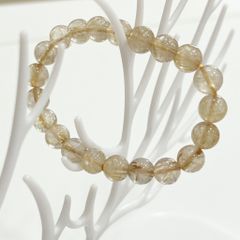  Vòng Đá Phong Thuỷ Cao Cấp - Đá Thạch Anh Tóc Vàng Tự Nhiên 9 Ly (AA) 