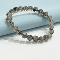  Vòng Đá Phong Thuỷ Cao Cấp - Đá Thạch Anh Tóc Đen Tự Nhiên 9 Ly (AB) 