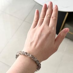  Vòng Đá Phong Thuỷ Cao Cấp - Đá Thạch Anh Tóc Đen Tự Nhiên 9 Ly (AB) 