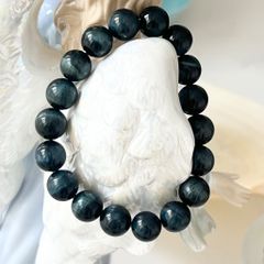  Vòng Đá Phong Thuỷ Cao Cấp - Đá Mắt Hổ Xanh Đen 10mm Tự Nhiên (AB) 