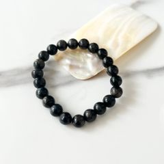  Vòng Đá Phong Thuỷ Cao Cấp - Đá Mắt Hổ Xanh Đen 8mm Tự Nhiên (AC) 