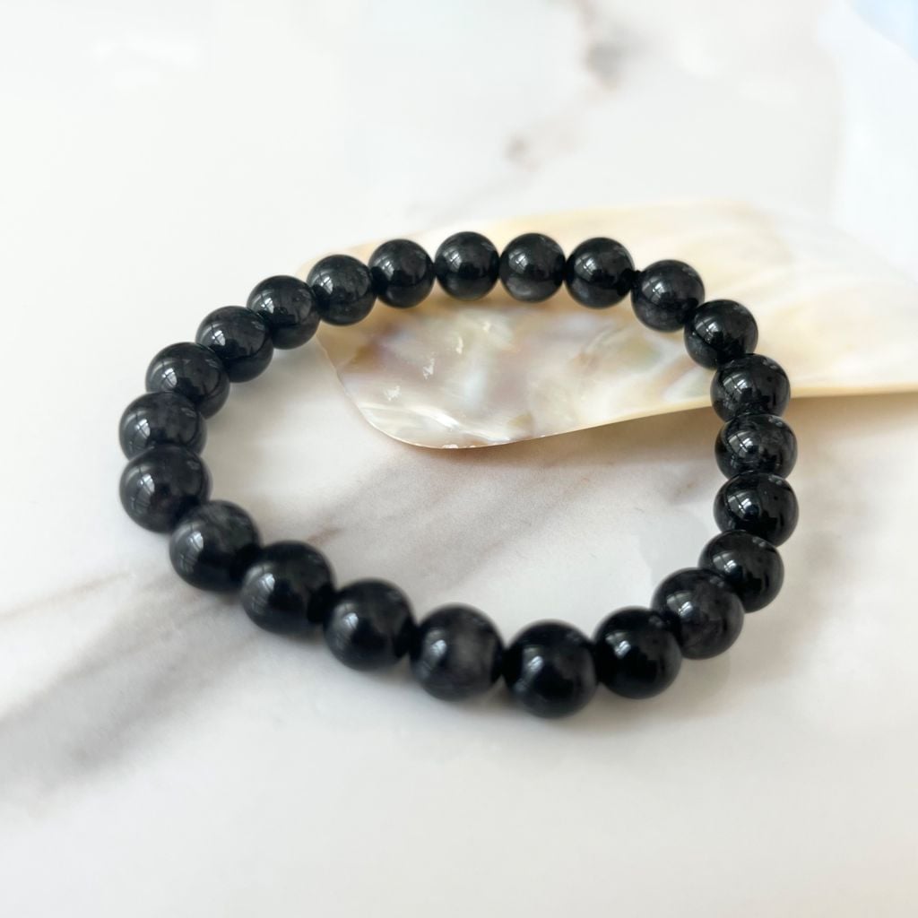  Vòng Đá Phong Thuỷ Cao Cấp - Đá Thạch Anh Tóc Đen Tự Nhiên 9 Ly (AC) 