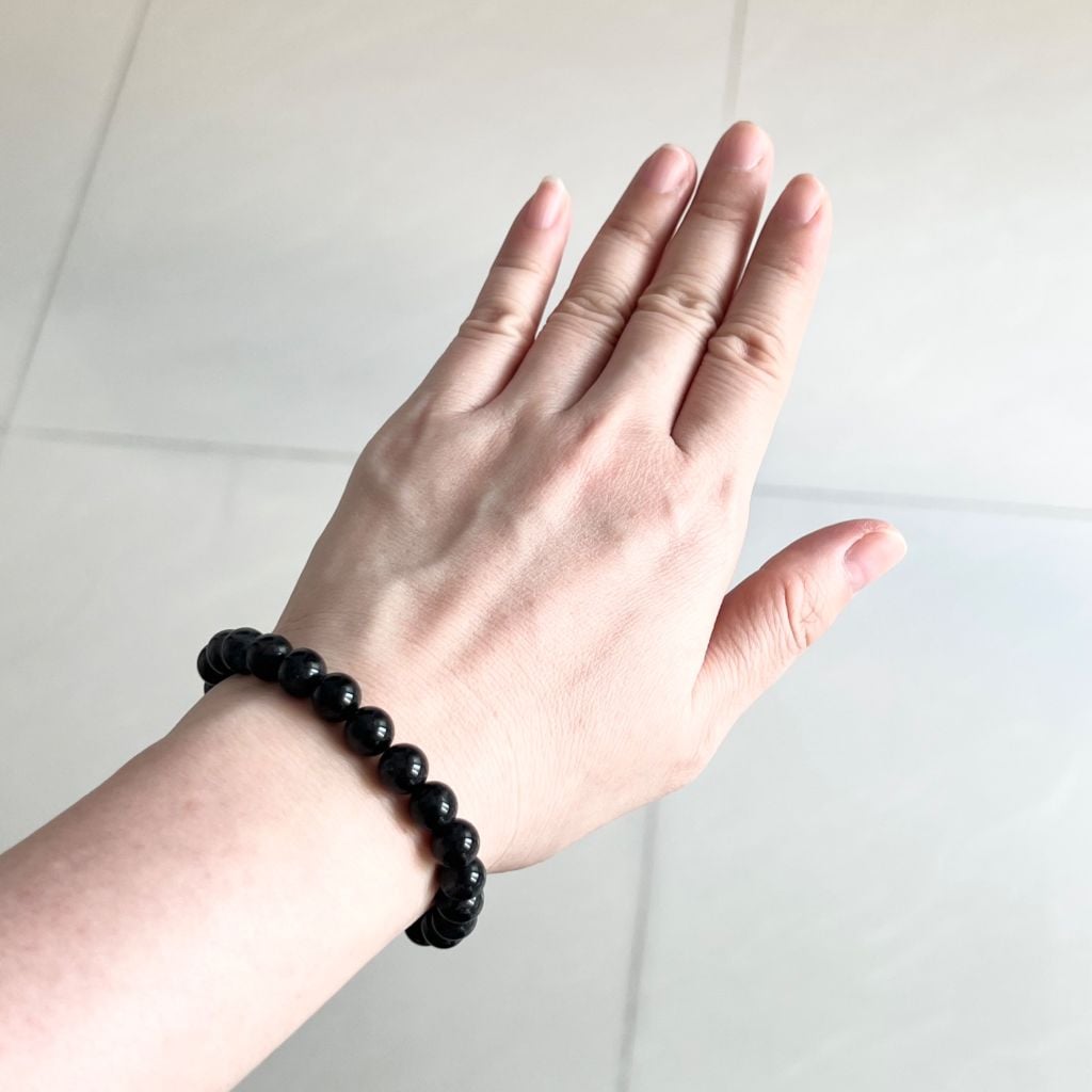  Vòng Đá Phong Thuỷ Cao Cấp - Đá Thạch Anh Tóc Đen Tự Nhiên 9 Ly (AC) 