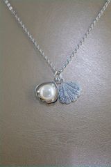  Dây Chuyền Bạc Cao Cấp - Vỏ Trai Pha Lê & Ngọc Trai Thiên Nhiên 