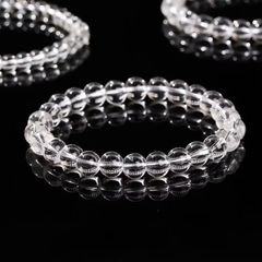  Vòng Đá Phong Thuỷ Cao Cấp - Đá Thạch Anh Trắng 7mm Tự Nhiên (AC) 