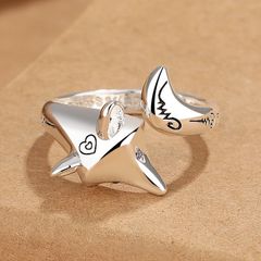  Nhẫn Bạc Thái Cao Cấp - Con Hồ Ly Khắc Chữ Hỗ Trợ Tình Duyên 