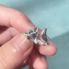  Nhẫn Bạc Thái Cao Cấp - Con Hồ Ly Khắc Chữ Hỗ Trợ Tình Duyên 