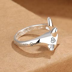  Nhẫn Bạc Thái Cao Cấp - Con Hồ Ly Khắc Chữ Hỗ Trợ Tình Duyên 