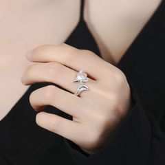  Nhẫn Bạc Thái Cao Cấp - Con Hồ Ly Khắc Chữ Hỗ Trợ Tình Duyên 