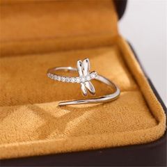  Nhẫn Bạc S925 Cao Cấp - Con Chuồn Chuồn Dễ Thương 