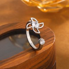  Nhẫn Bạc S925 Cao Cấp - Chong Chóng May Mắn 