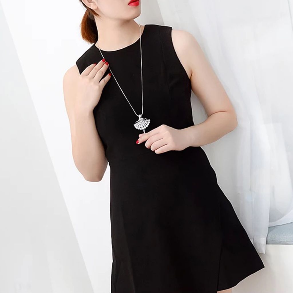  Dây Chuyền Dài Cao Cấp - Cô Gái Pha Lê Australia Trắng Tinh Tế (AA) 