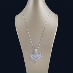  Dây Chuyền Dài Cao Cấp - Cô Gái Pha Lê Australia Trắng Tinh Tế (AA) 