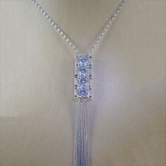  Dây Chuyền Dài Cao Cấp - Tua Rua Pha Lê Trắng Tinh Tế (AA) 