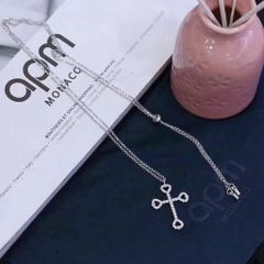  Dây Chuyền Bạc Cao Cấp - Thánh Giá Pha Lê Trắng 