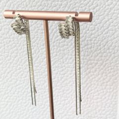  Bông Tai Tua Rua Pha Lê Vuông AP ( Có 3 Kiểu Đeo ) 