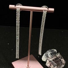  Bông Tai Tua Rua Pha Lê Trắng (AQ) 