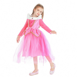  Bộ Đầm Công Chúa Màu Hồng Viền Vàng + Phụ Kiện 
