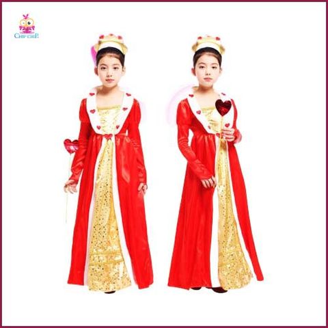 Trang phục váy hoàng hậu pricess costume halloween chip chip