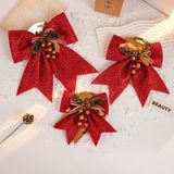  Nơ Đơn Trang Trí Noel Kim Tuyến Đỏ Lớn 