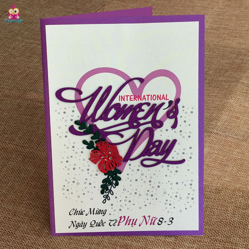  Thiệp tim women's day lớn 