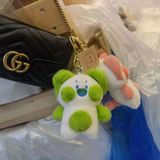  Móc Khóa Thú Bông Mèo Dudu Màu Xanh Lá Size 12cm - Chipchipshop 