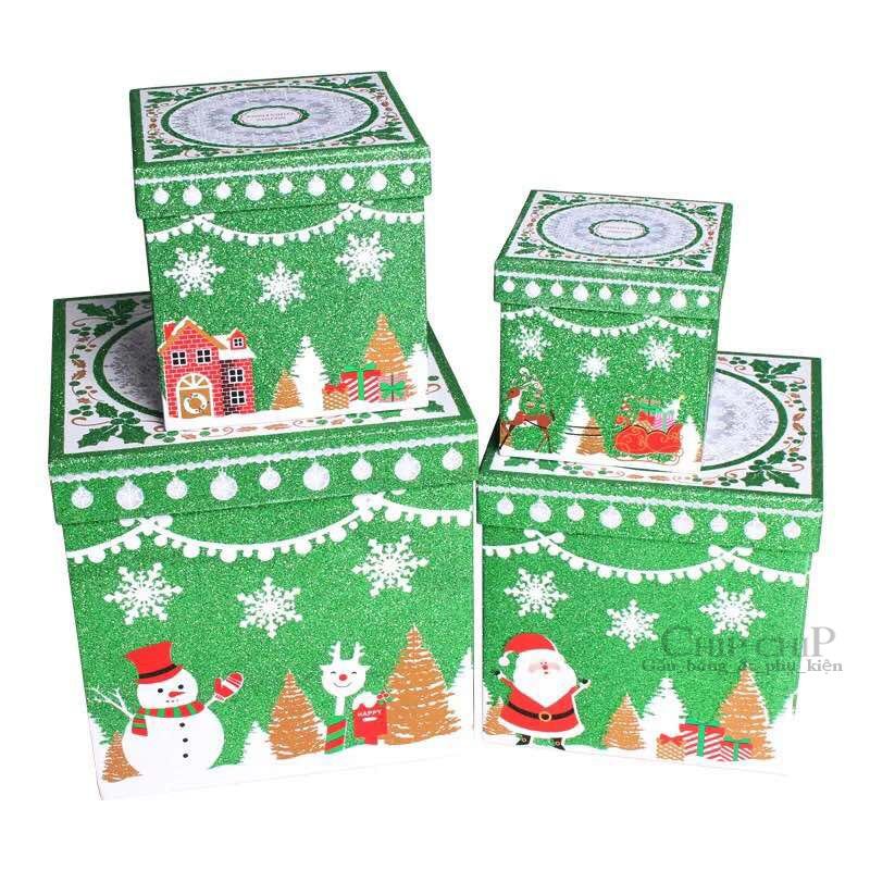  Hộp quà Noel kim tuyến 