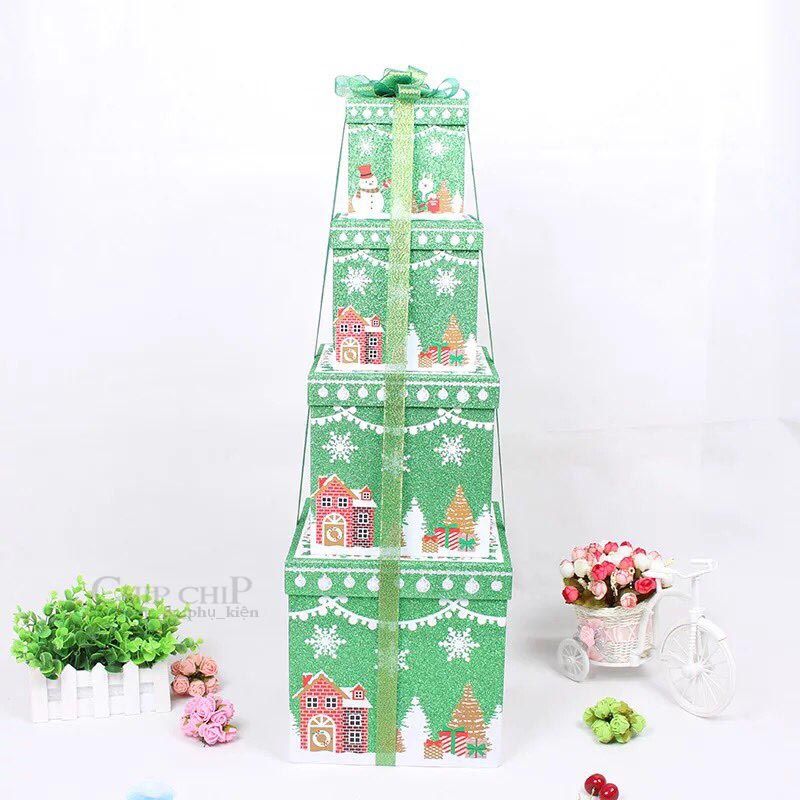  Hộp quà Noel kim tuyến 