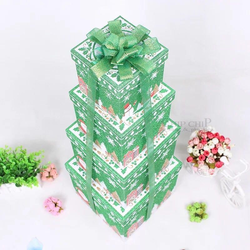  Hộp quà Noel kim tuyến 