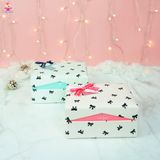 Hộp nắp gập nơ đen 