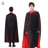  Áo choàng Halloween dracula đỏ đen không nón 
