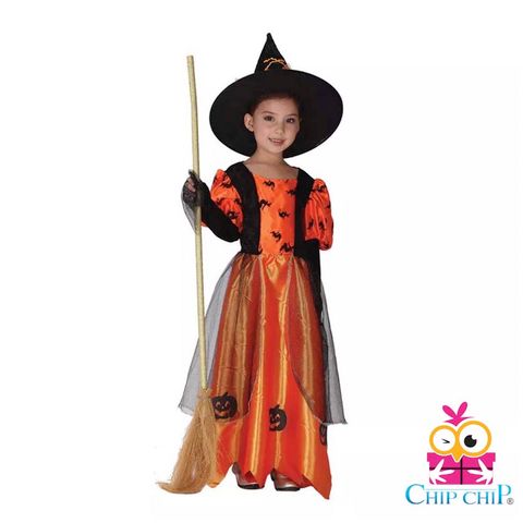 Bộ pumpkin with girl G0116 halloween costume chip chip