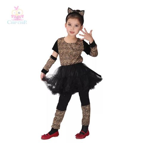 Bộ váy báo đầm xòe G0047 halloween costume chip chip