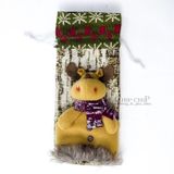  Trang trí Noel bọc chai rượu tuần lộc 