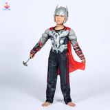 Trang phục hóa trang Halloween bé trai bộ áo liền phồng Thor 