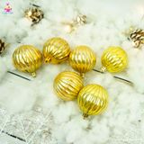  Bộ châu trang trí Noel 7 trái tròn và dài xoắn 