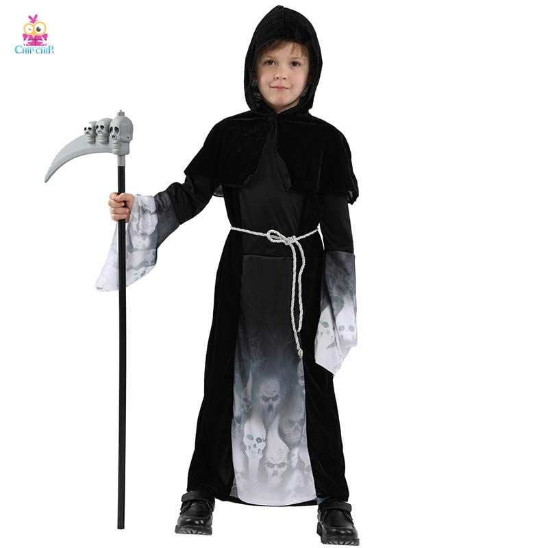  Trang phục hóa trang Halloween bé trai bộ duppy skeleton 