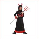  Trang phục hóa trang Halloween bé trai bộ đồ quỷ đen trùm đầu 
